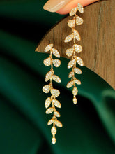 Load image into Gallery viewer, LUOWEND 18K White or Yellow Gold Natural Diamond Earrings for Women
