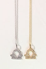 Load image into Gallery viewer, LUOWEND 18K White or Yellow Gold Natural Diamond Necklace for Women
