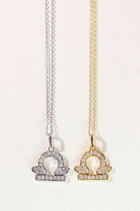 LUOWEND 18K White or Yellow Gold Natural Diamond Necklace for Women