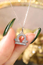 Load image into Gallery viewer, LUOWEND 18K White or Yellow Gold Natural Diamond Necklace for Women
