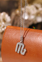 Load image into Gallery viewer, LUOWEND 18K White or Yellow Gold Natural Diamond Necklace for Women
