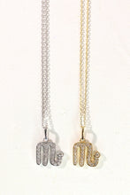 Load image into Gallery viewer, LUOWEND 18K White or Yellow Gold Natural Diamond Necklace for Women
