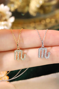 LUOWEND 18K White or Yellow Gold Natural Diamond Necklace for Women