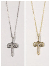 Load image into Gallery viewer, LUOWEND 18K White or Yellow Gold Natural Diamond Necklace for Women
