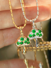Load image into Gallery viewer, LUOWEND 18K White/Yellow Gold Natural Gemstone Pendant for Women
