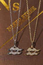 Load image into Gallery viewer, LUOWEND 18K White or Yellow Gold Natural Diamond Necklace for Women

