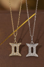 Load image into Gallery viewer, LUOWEND 18K White or Yellow Gold Natural Diamond Necklace for Women
