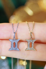 Load image into Gallery viewer, LUOWEND 18K White or Yellow Gold Natural Diamond Necklace for Women
