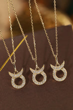 Load image into Gallery viewer, LUOWEND 18K White or Yellow Gold Natural Diamond Necklace for Women
