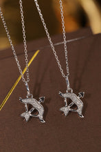 Load image into Gallery viewer, LUOWEND 18K White or Yellow Gold Natural Diamond Necklace for Women
