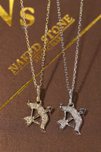 Load image into Gallery viewer, LUOWEND 18K White or Yellow Gold Natural Diamond Necklace for Women
