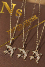 Load image into Gallery viewer, LUOWEND 18K White or Yellow Gold Natural Diamond Necklace for Women
