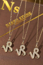 Load image into Gallery viewer, LUOWEND 18K White or Yellow Gold Natural Diamond Necklace for Women
