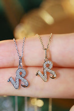 Load image into Gallery viewer, LUOWEND 18K White or Yellow Gold Natural Diamond Necklace for Women
