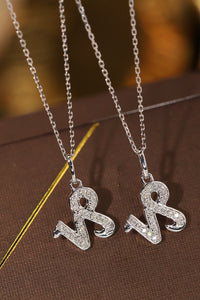 LUOWEND 18K White or Yellow Gold Natural Diamond Necklace for Women