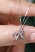 Load image into Gallery viewer, LUOWEND 18K White or Yellow Gold Natural Diamond Necklace for Women
