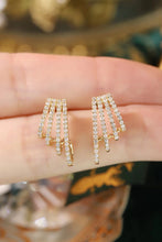 Load image into Gallery viewer, LUOWEND 18K Yellow Gold Natural Diamond Earrings for Women
