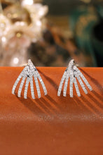Load image into Gallery viewer, LUOWEND 18K White Gold Natural Diamond Earrings for Women
