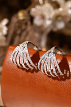 Load image into Gallery viewer, LUOWEND 18K White Gold Natural Diamond Earrings for Women
