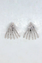 Load image into Gallery viewer, LUOWEND 18K White Gold Natural Diamond Earrings for Women
