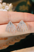 Load image into Gallery viewer, LUOWEND 18K White Gold Natural Diamond Earrings for Women
