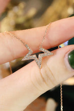 Load image into Gallery viewer, LUOWEND 18K Rose Gold Natural Diamond Pendant Necklace for Women
