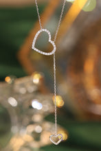 Load image into Gallery viewer, LUOWEND 18K White Gold Natural Diamond Necklace for Women
