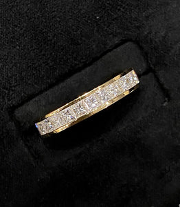 LUOWEND 18K Yellow Gold Real Natural Ruby and Diamond Gemstone Ring for Women