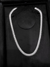 Load image into Gallery viewer, LUOWEND 18K White Gold Real Natural Diamond Chain Necklace for Women
