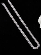 Load image into Gallery viewer, LUOWEND 18K White Gold Real Natural Diamond Chain Necklace for Women
