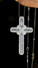 Load image into Gallery viewer, LUOWEND 18K White Gold Natural Diamond Necklace for Women
