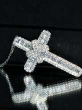 Load image into Gallery viewer, LUOWEND 18K White Gold Natural Diamond Necklace for Women
