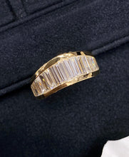 Load image into Gallery viewer, LUOWEND 18K Yellow Gold Real Natural Diamond Ring for Women
