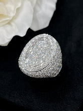 Load image into Gallery viewer, LUOWEND 18K White Gold Real Natural Diamond Ring for Women
