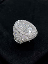 Load image into Gallery viewer, LUOWEND 18K White Gold Real Natural Diamond Ring for Women
