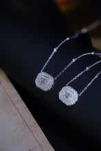 Load image into Gallery viewer, LUOWEND 18K White Gold Real Natural Diamond Pendant Necklace for Women
