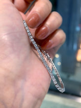 Load image into Gallery viewer, LUOWEND 18K White Gold Natural Diamond Bracelet for Women
