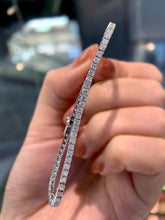 Load image into Gallery viewer, LUOWEND 18K White Gold Natural Diamond Bracelet for Women
