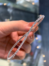 Load image into Gallery viewer, LUOWEND 18K White Gold Natural Diamond Bracelet for Women
