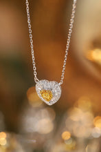 Load image into Gallery viewer, LUOWEND 18K White Gold Real Natural Yellow Diamond Jewelry Set for Women
