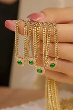 Load image into Gallery viewer, LUOWEND 18K Yellow Gold Real Natural Gemstone Bracelet and Necklace for Women
