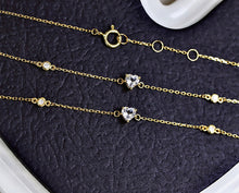 Load image into Gallery viewer, LUOWEND 18K Yellow Gold Real Natural Aquamarine Bracelet for Women
