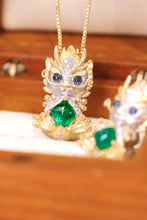Load image into Gallery viewer, LUOWEND 18K Yellow Gold Real Natural Gemstone Necklace for Women
