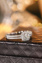Load image into Gallery viewer, LUOWEND 18K White Gold Real Natural Diamond Ring for Women
