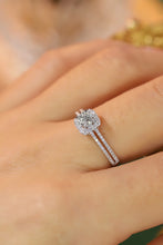 Load image into Gallery viewer, LUOWEND 18K White Gold Real Natural Diamond Ring for Women
