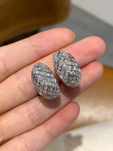 Load image into Gallery viewer, LUOWEND 18K White Gold Natural Diamond Ring for Women
