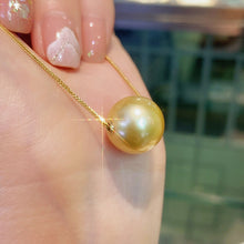 Load image into Gallery viewer, LUOWEND 18K Yellow Gold Gold Pearl Necklace for Women
