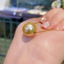 Load image into Gallery viewer, LUOWEND 18K Yellow Gold Gold Pearl Necklace for Women
