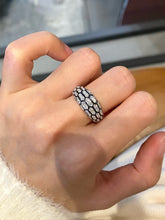 Load image into Gallery viewer, LUOWEND 18K White Gold Natural Diamond Ring for Women
