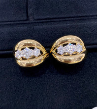 Load image into Gallery viewer, LUOWEND 18K Yellow Gold Natural Diamond Ring for Women
